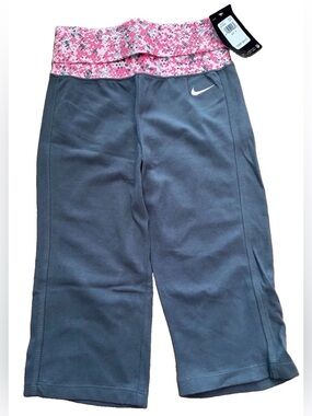 Nike Little Girls Capri Pants - Gray/Pink